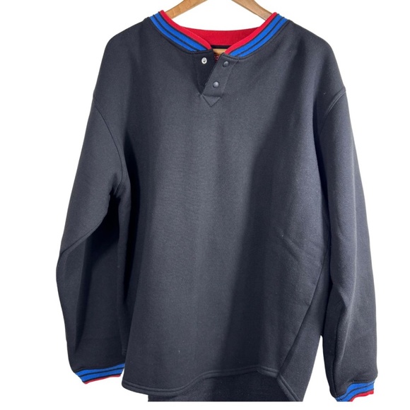 Vintage Black & Red Miracle Sport Sweatshirt–Bold Stitched Graphic Logo, M - Picture 14 of 15